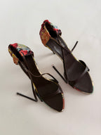 Roberto Cavalli S/S 2003 floral sandals
