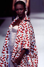Dolce & Gabbana FW 1996 Runway silk set cherry print