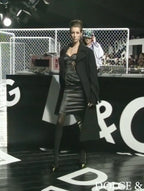 Dolce & Gabbana FW 2003 Runway satin black dress