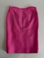 Wool pink skirt Barbie Gianni Versace FW 2002 Runway
