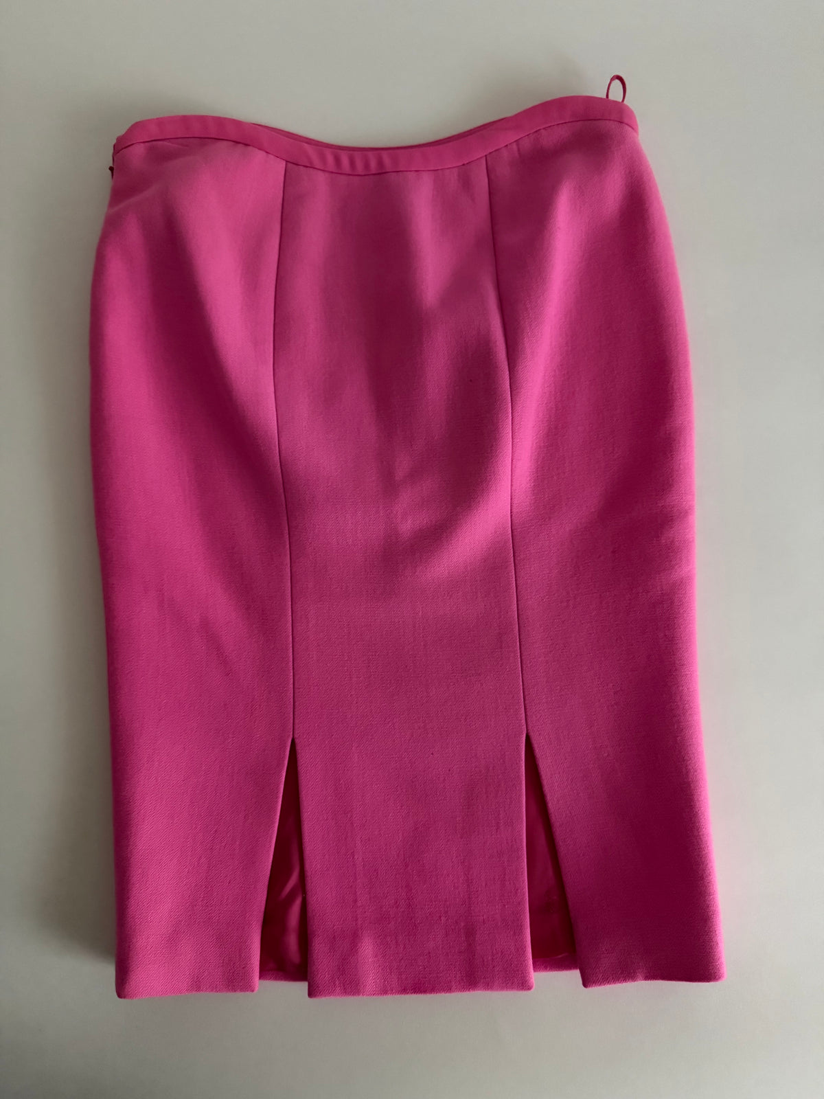 Wool pink skirt Barbie Gianni Versace FW 2002 Runway