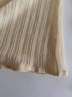 Gianni Versace beige milk FW 2002 Runway sweater
