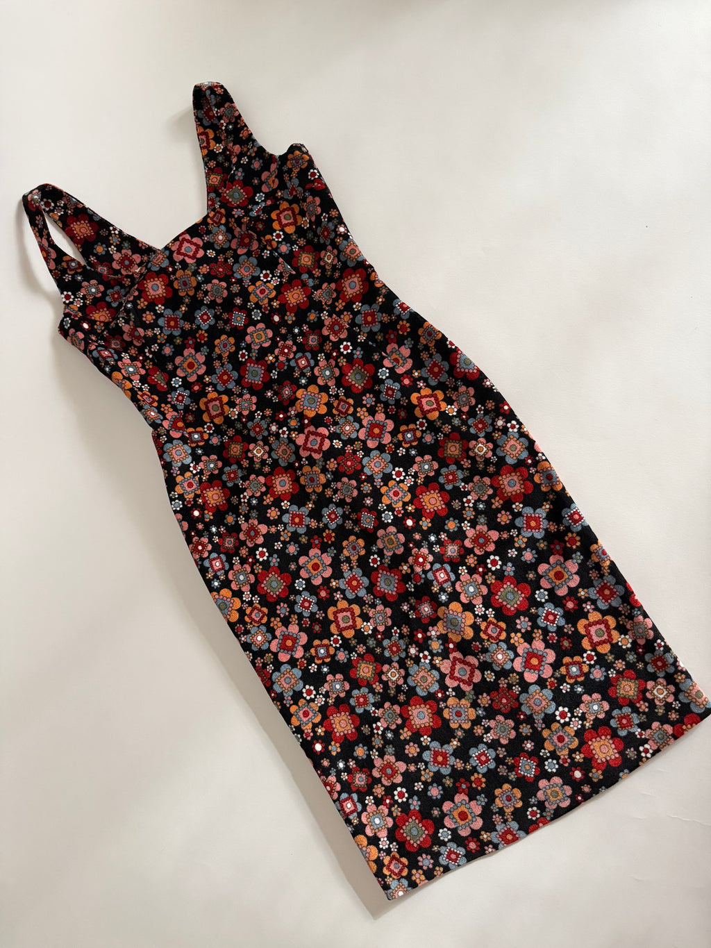 D&g multicolor flower print dress early 2000s