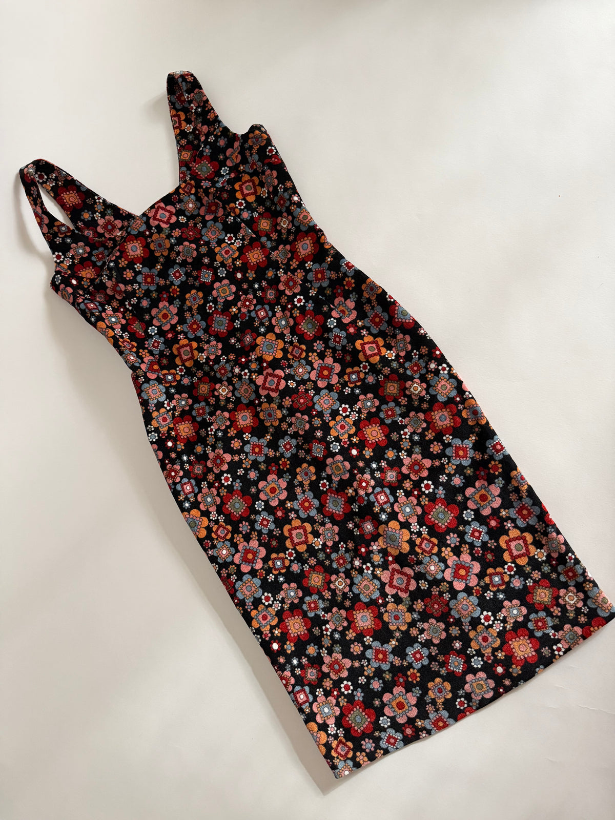D&g multicolor flower print dress early 2000s