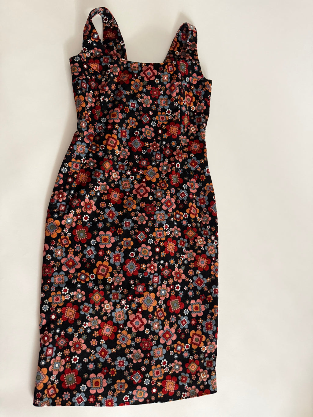 D&g multicolor flower print dress early 2000s