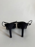 Chanel vintage slingback pearl CC