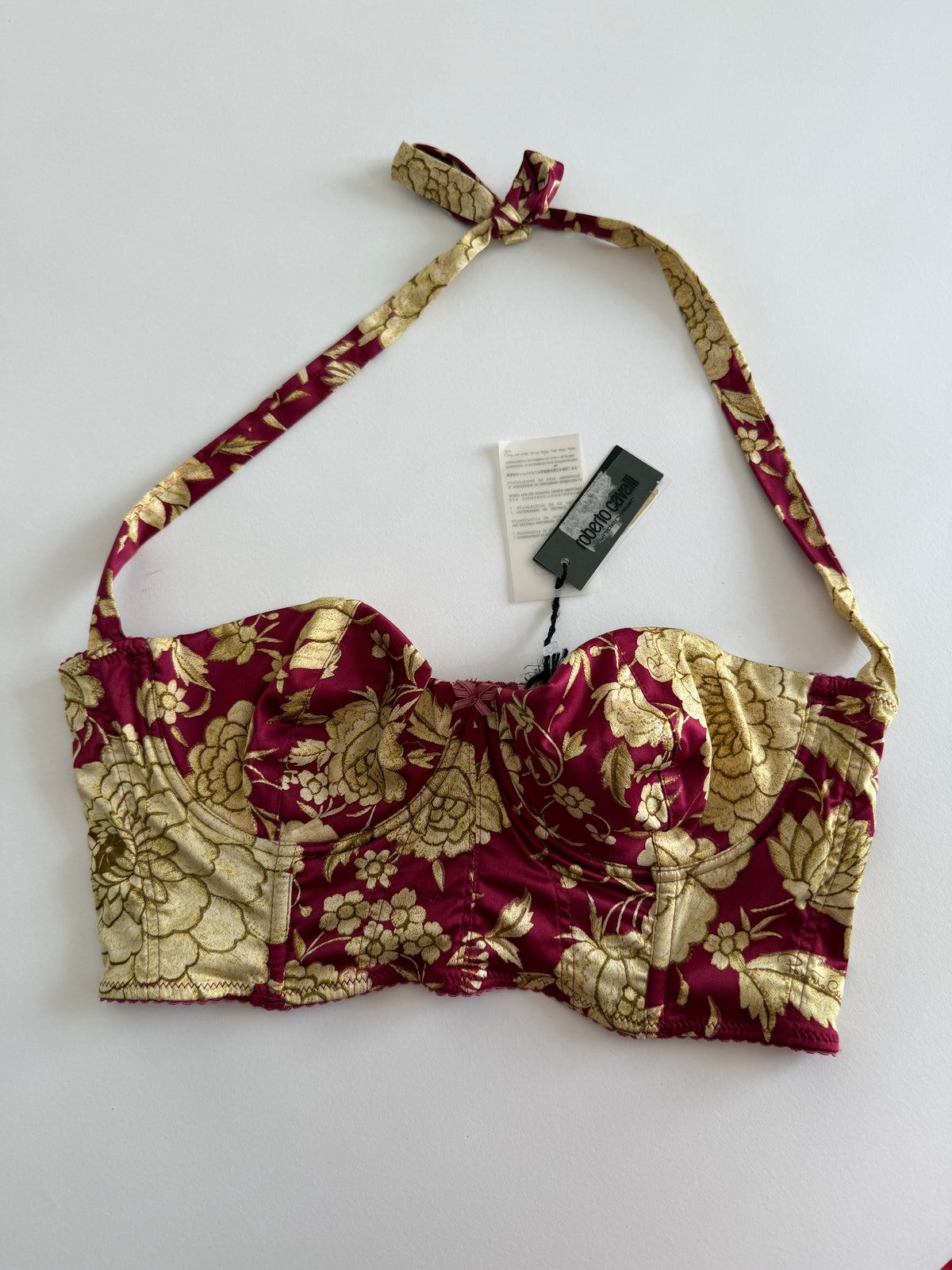 Roberto Cavalli top bustier 2000s