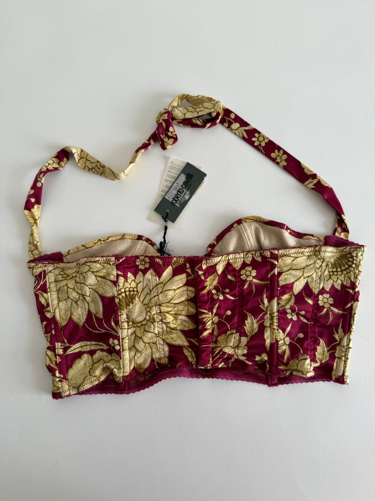 Roberto Cavalli top bustier 2000s