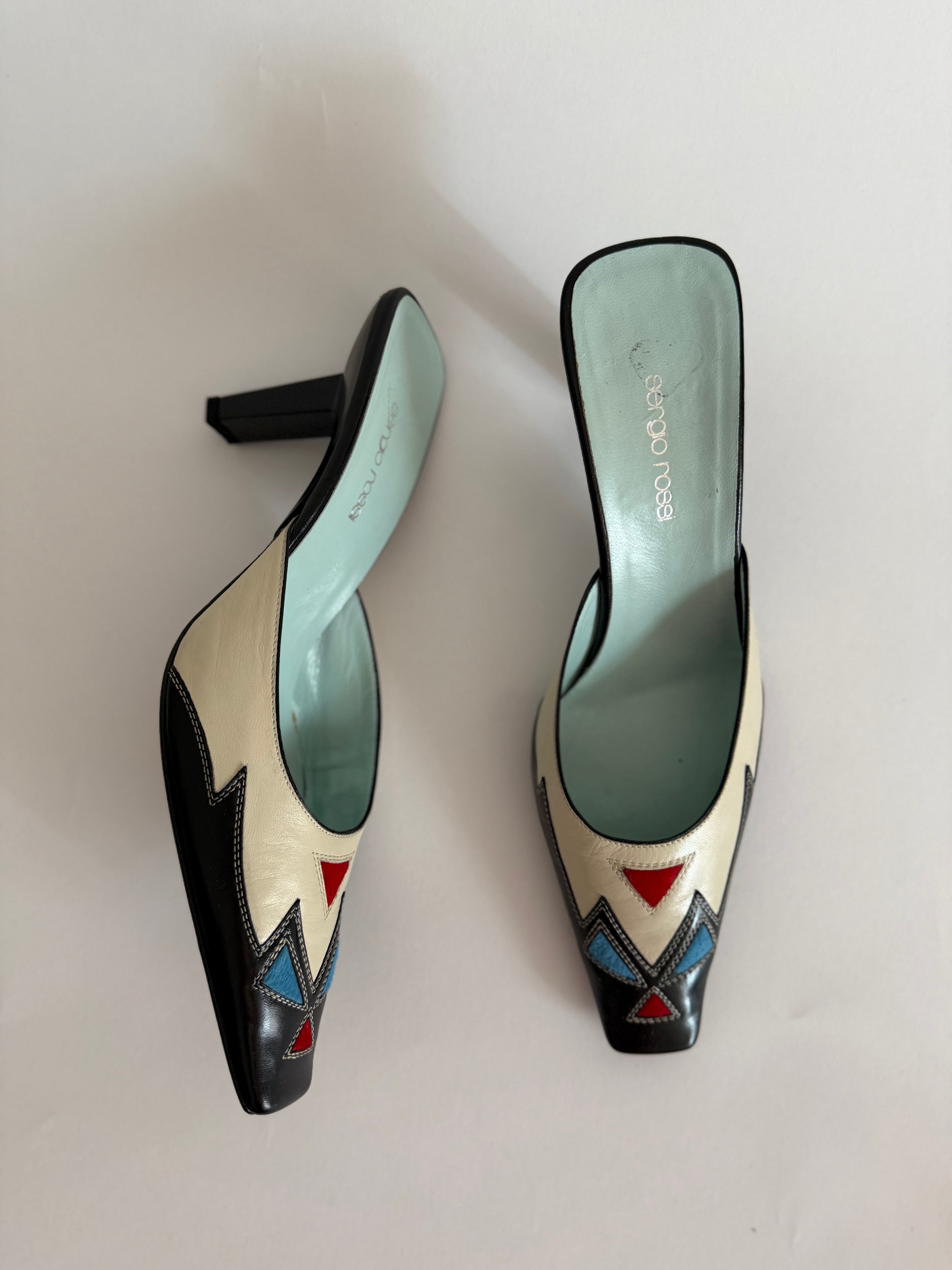 Sergio Rossi "Mexico" mules