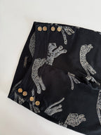 Roberto Cavalli FW 2002 Runway print black jeans