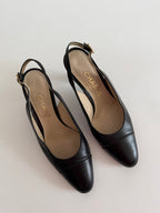 Chanel classic black heels