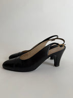 Chanel classic black heels