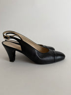 Chanel classic black heels