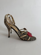 Dolce & Gabbana S/S 2005 heart python sandals