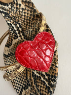 Dolce & Gabbana S/S 2005 heart python sandals