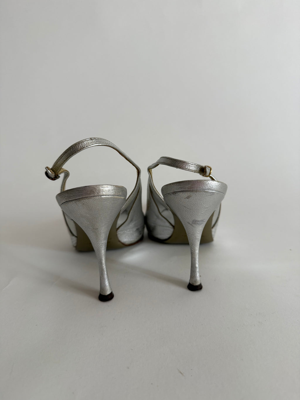 Dolce & Gabbana silver heels