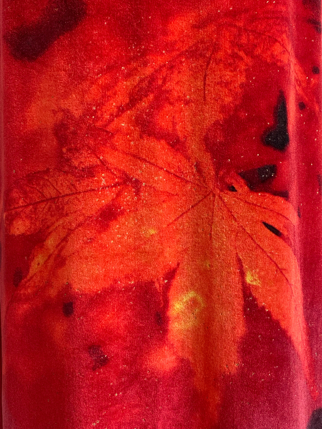 Roberto Cavalli FW 1999 long dress floral leaves print