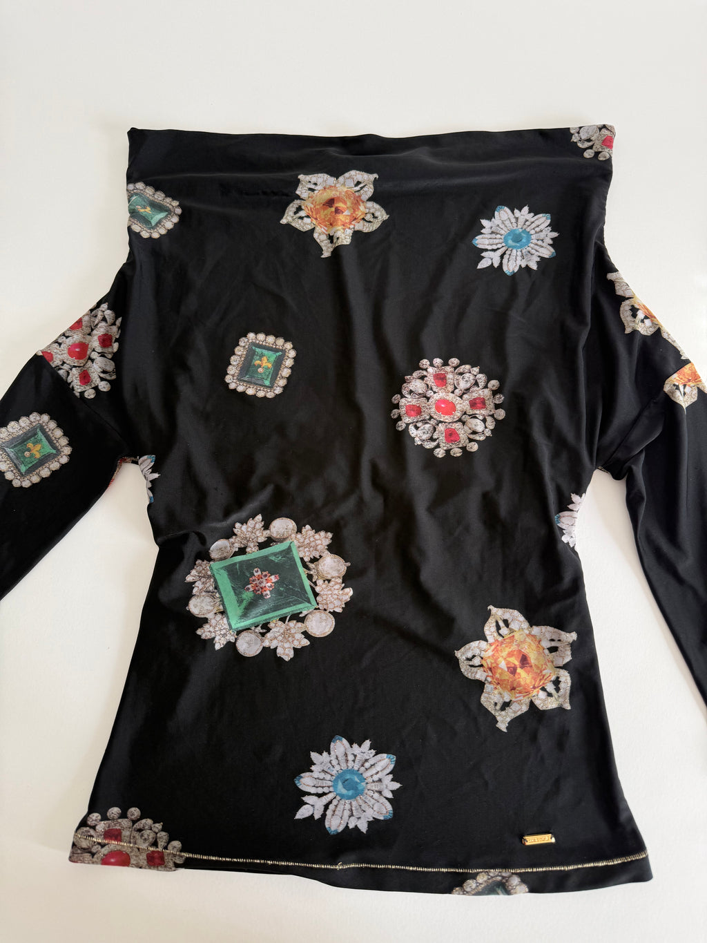 Jewel button top Roberto Cavalli FW 2002