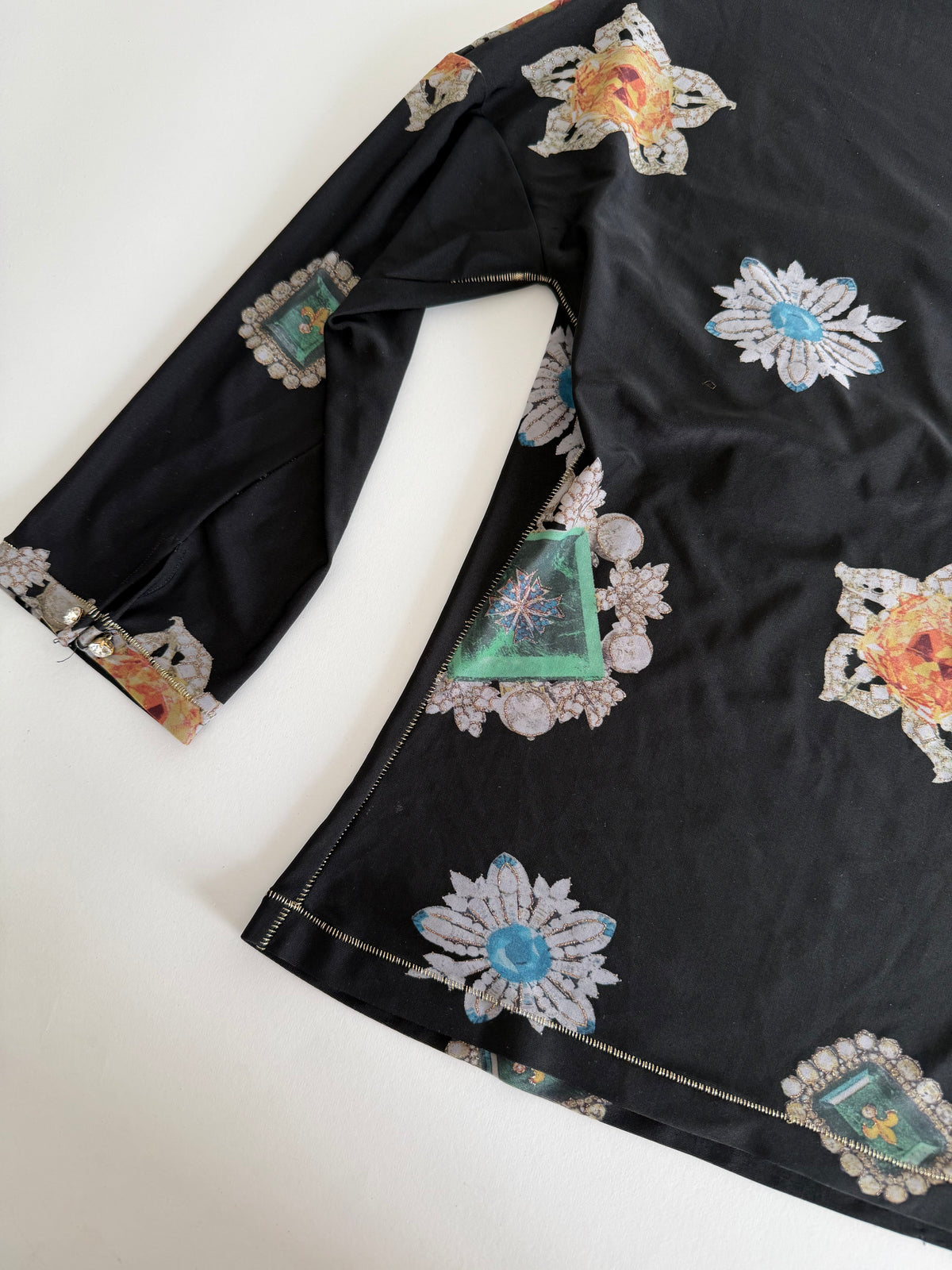 Jewel button top Roberto Cavalli FW 2002