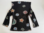 Jewel button top Roberto Cavalli FW 2002