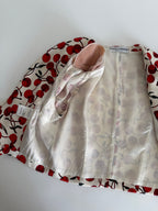 Dolce & Gabbana FW 1996 Runway silk set cherry print