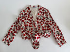Dolce & Gabbana FW 1996 Runway silk set cherry print