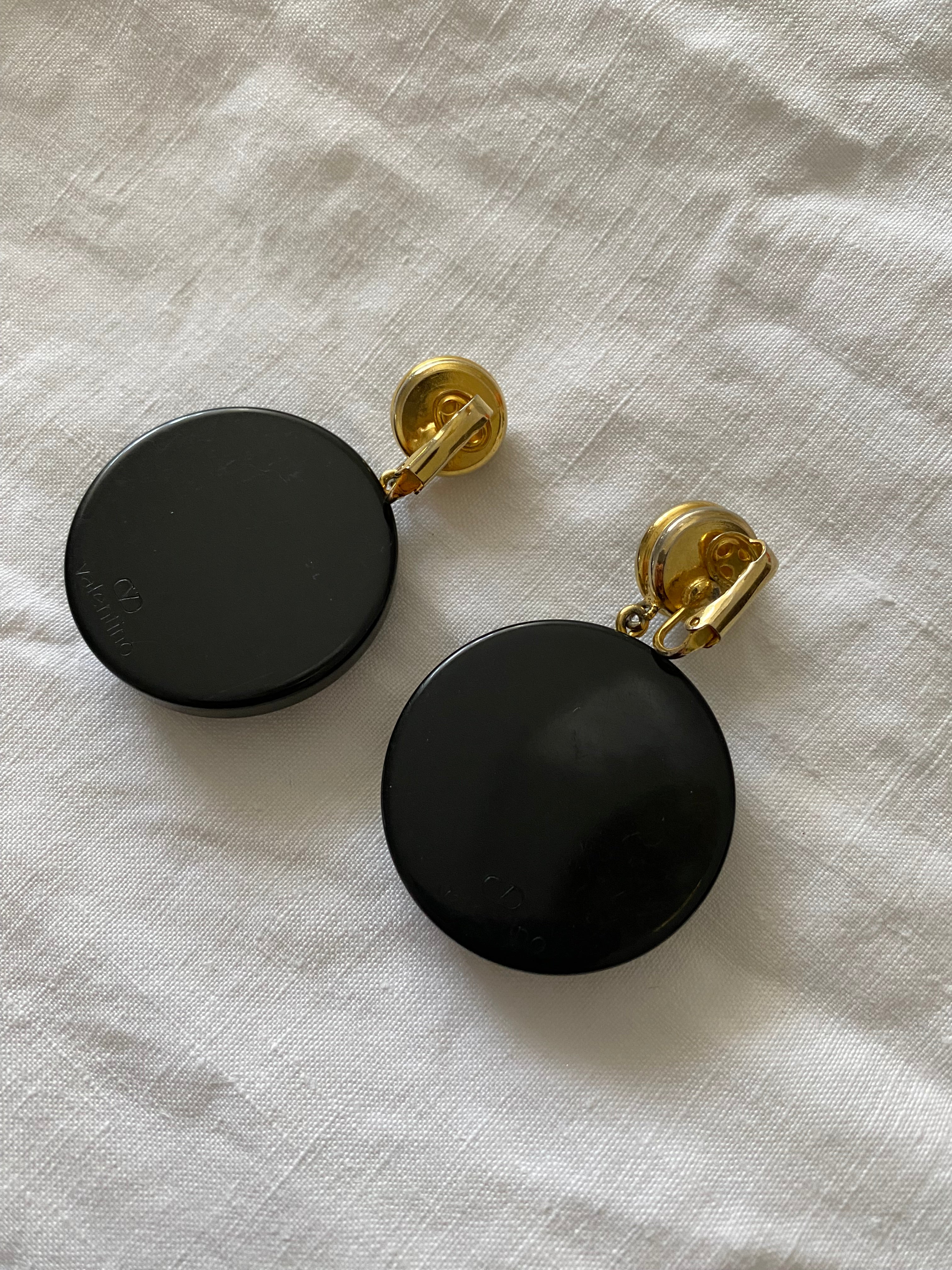 Valentino clip earrings vintage 90s