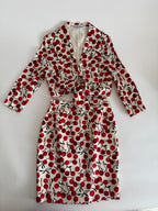 Dolce & Gabbana FW 1996 Runway silk set cherry print