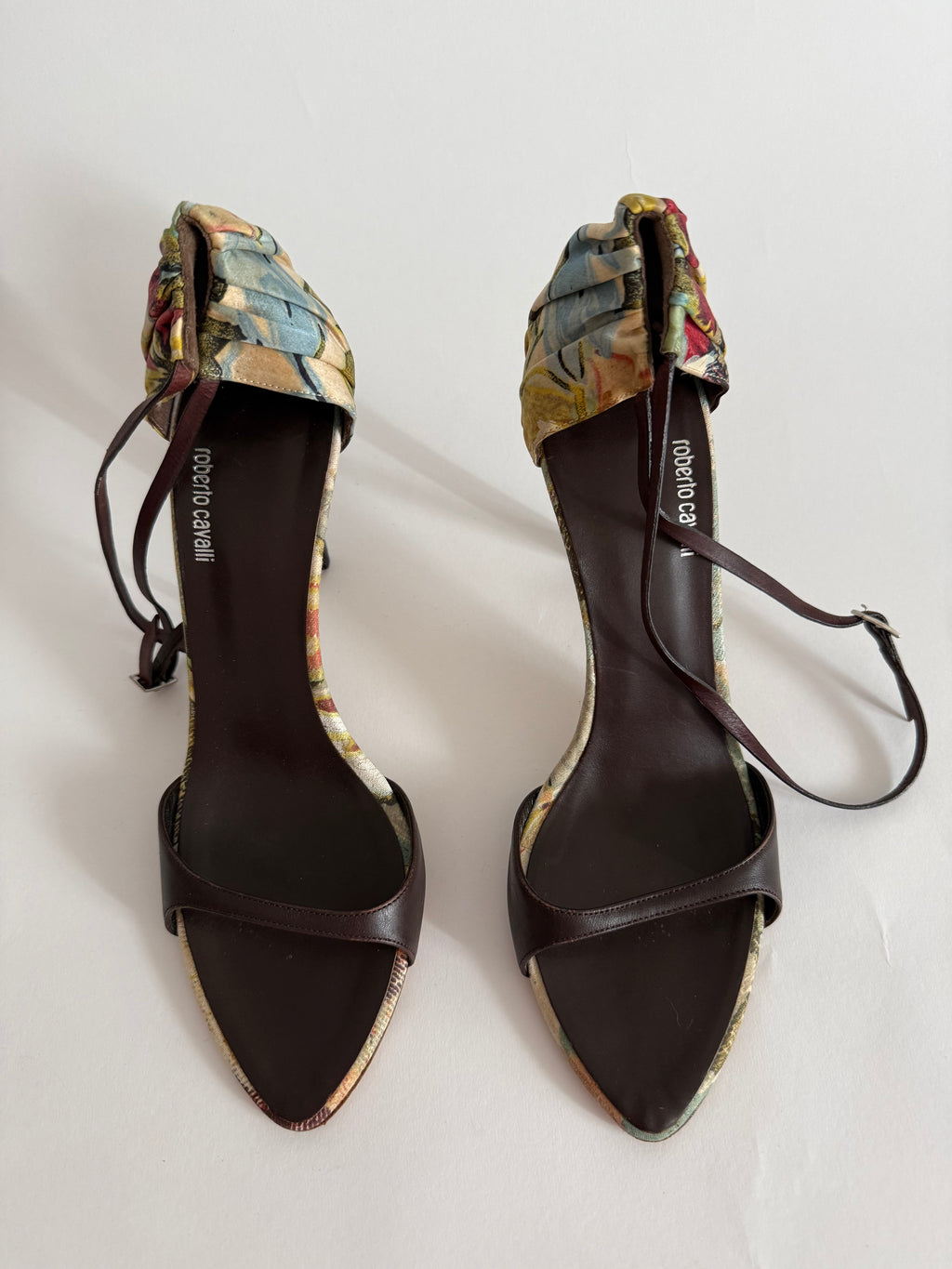 Roberto Cavalli S/S 2003 floral sandals
