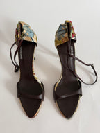 Roberto Cavalli S/S 2003 floral sandals