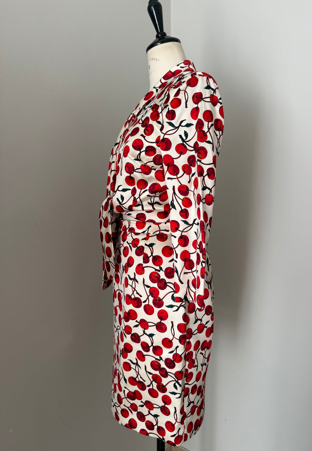 Dolce & Gabbana FW 1996 Runway silk set cherry print