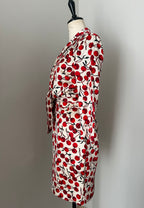 Dolce & Gabbana FW 1996 Runway silk set cherry print