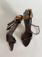 Roberto Cavalli S/S 2003 floral sandals