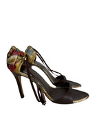 Roberto Cavalli S/S 2003 floral sandals