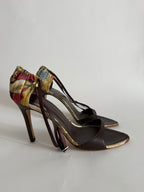 Roberto Cavalli S/S 2003 floral sandals