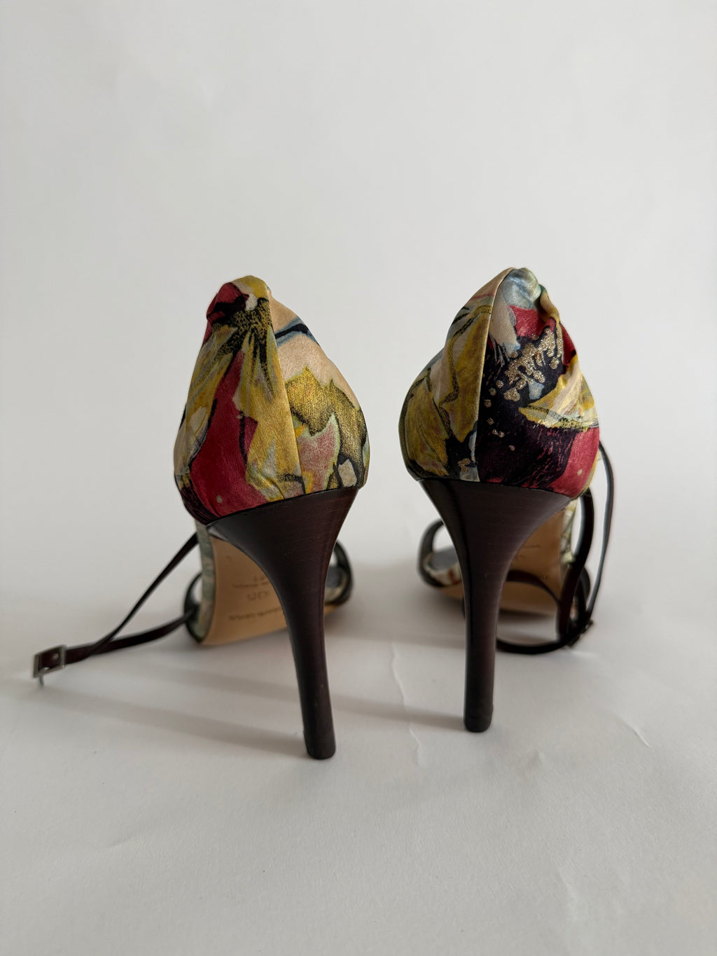 Roberto Cavalli S/S 2003 floral sandals