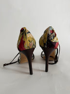 Roberto Cavalli S/S 2003 floral sandals