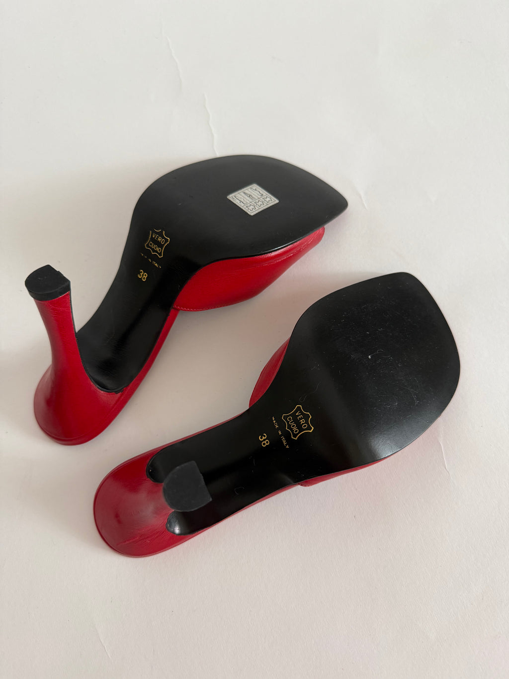 Vintage red heels summer