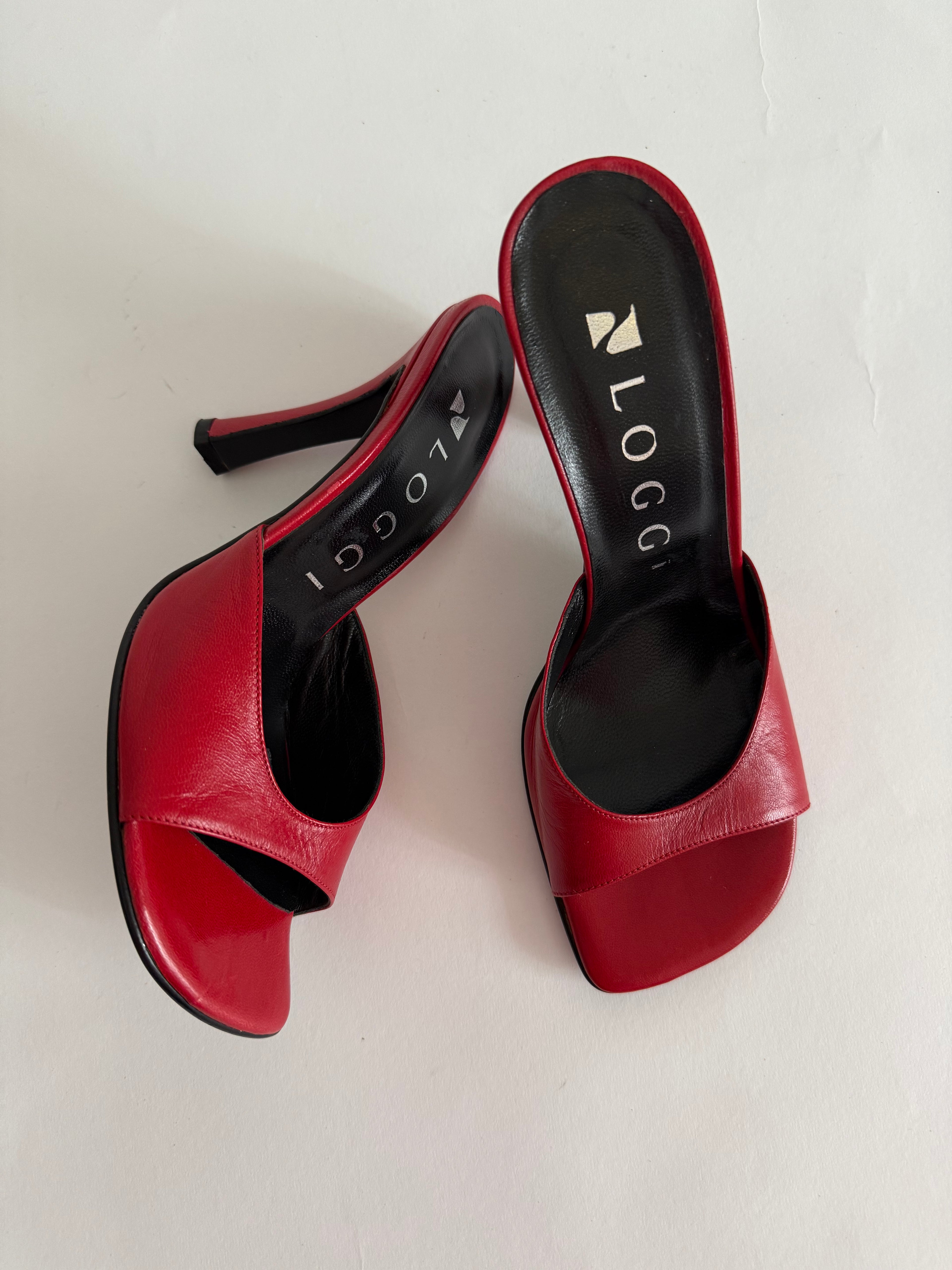 Vintage red heels summer