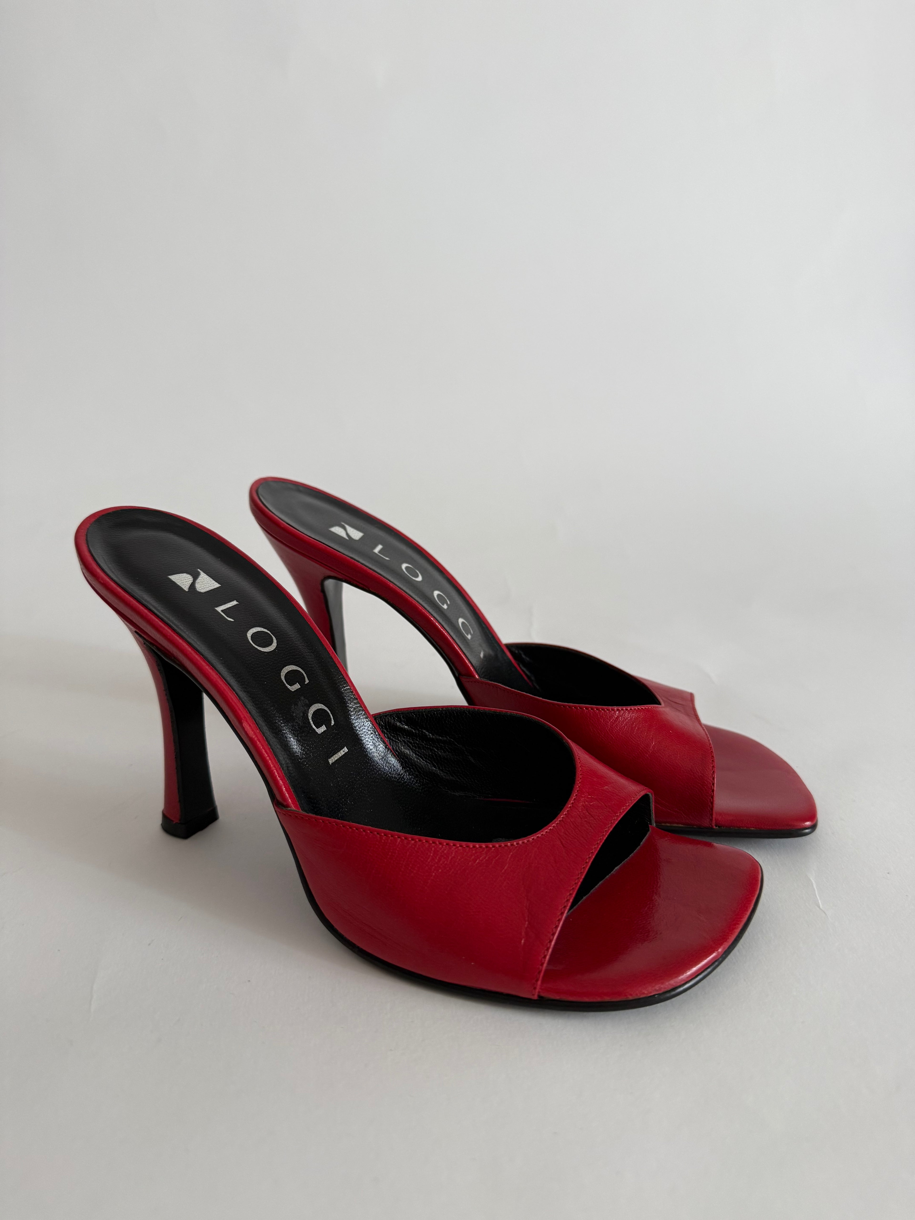 Vintage red heels summer