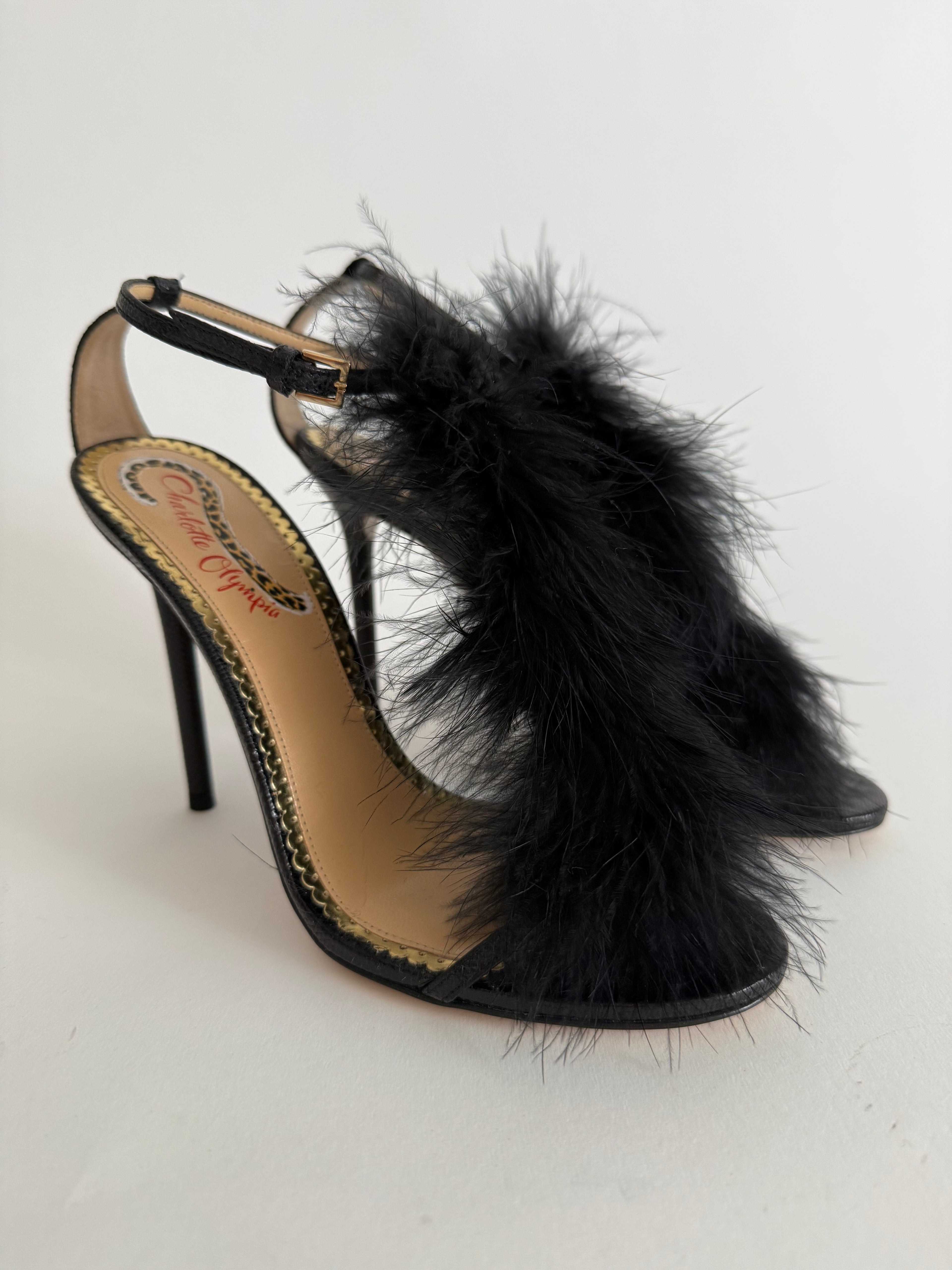 Charlotte Olympia marabù sandals
