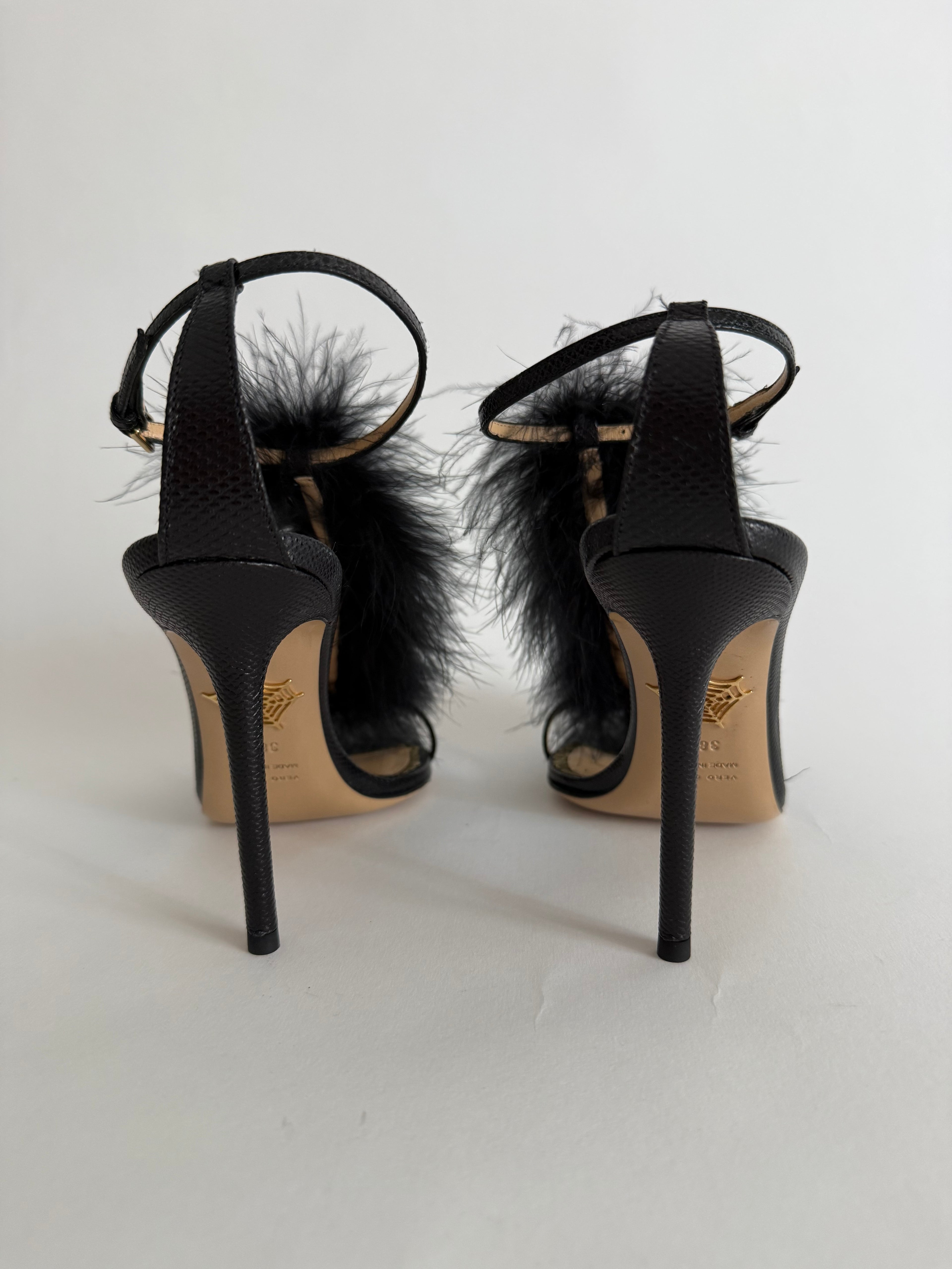 Charlotte Olympia marabù sandals