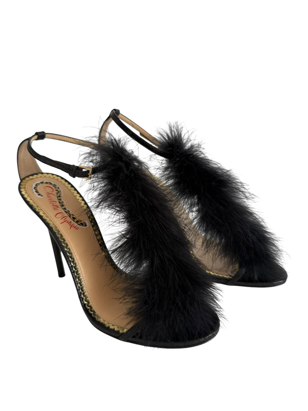 Charlotte Olympia marabù sandals