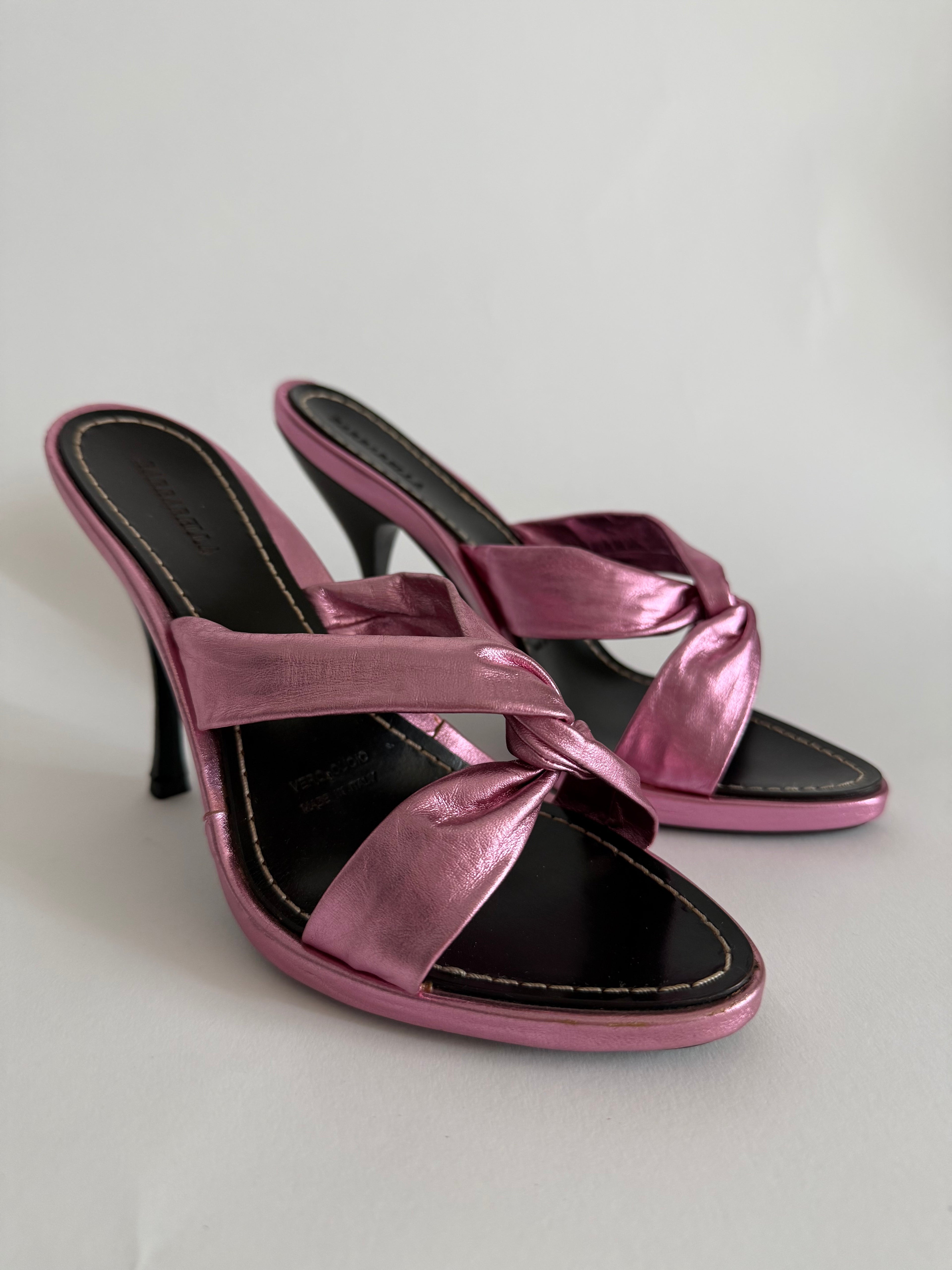Vintage heels pink leather