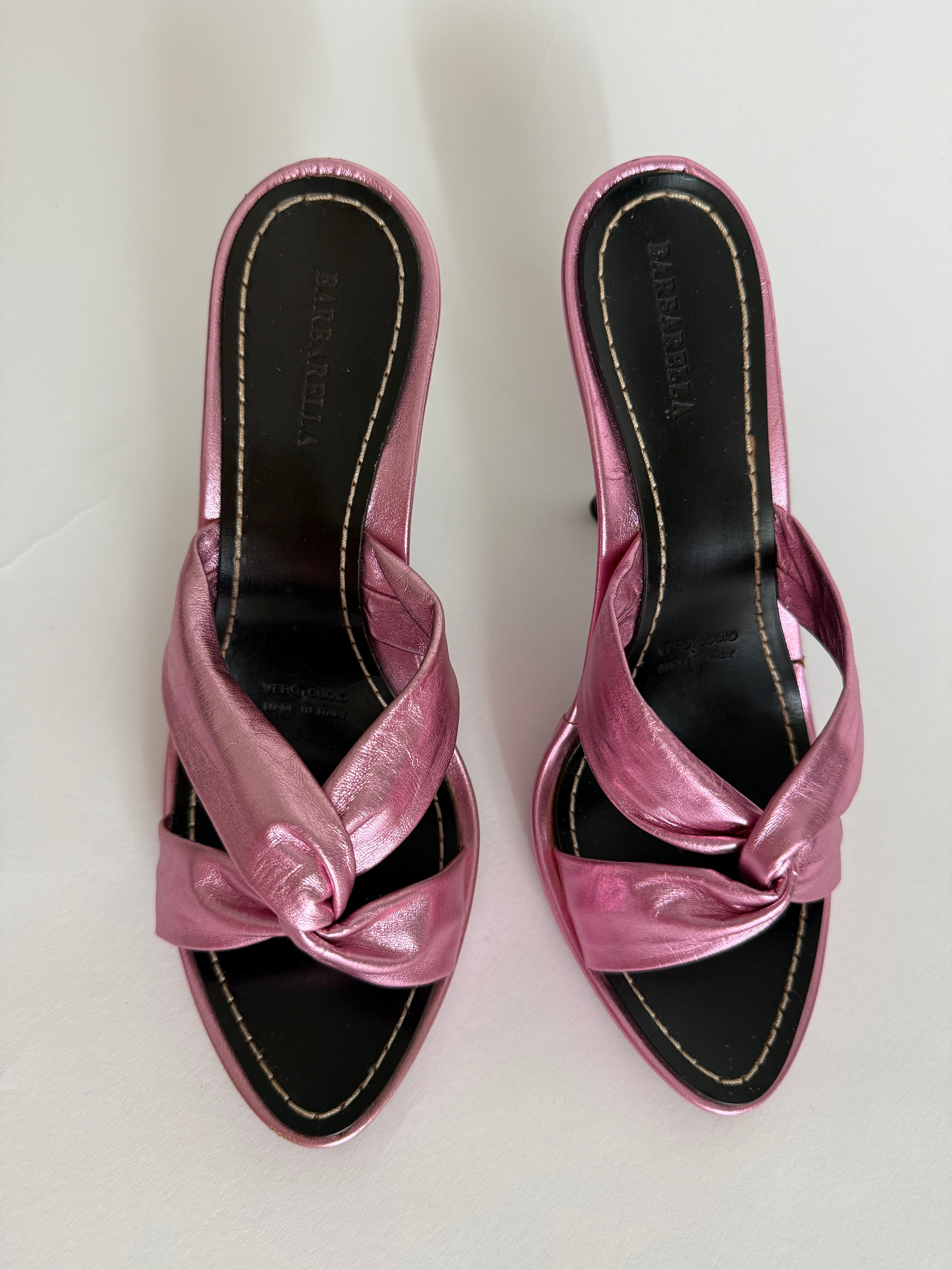 Vintage heels pink leather