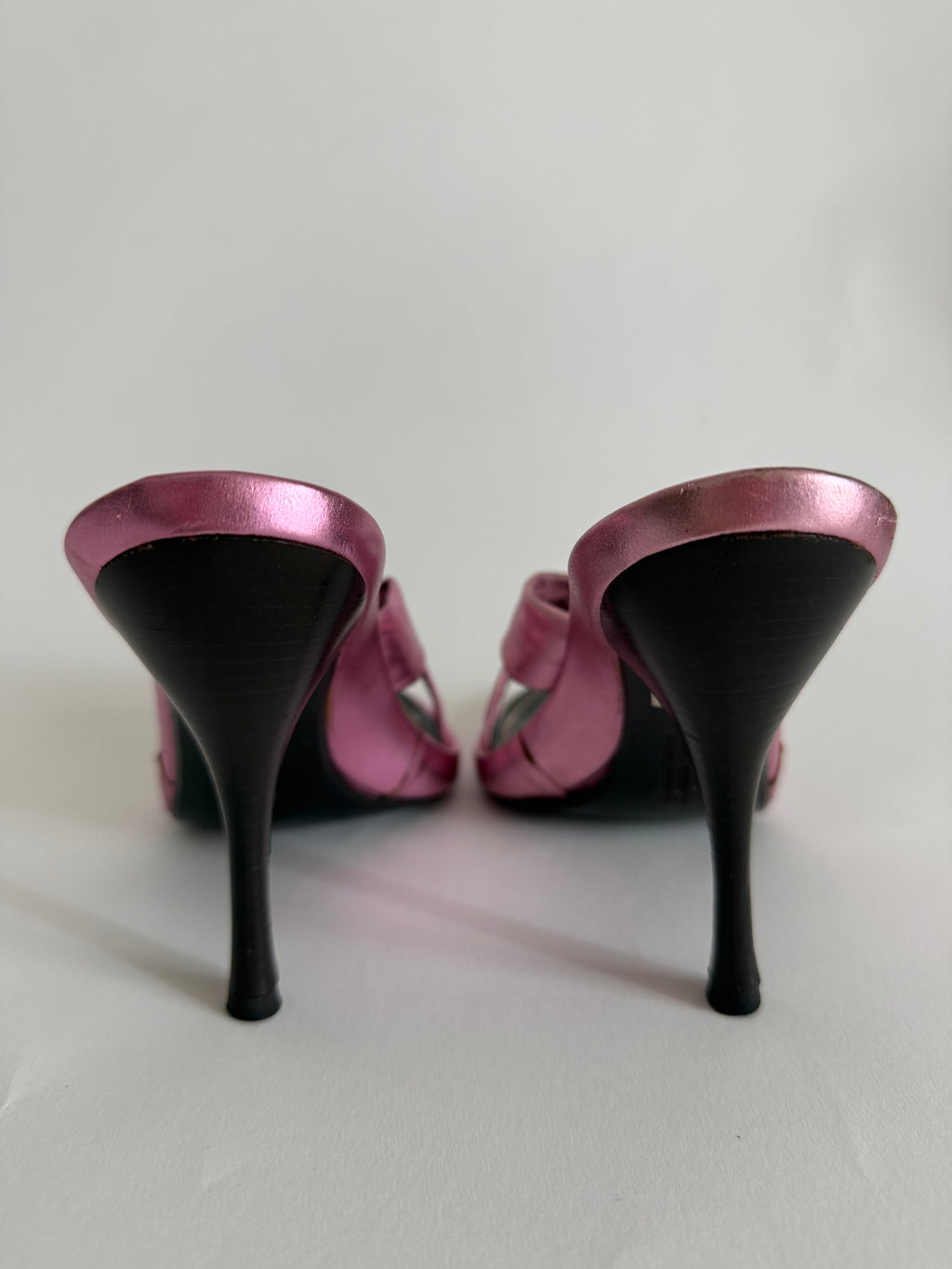 Vintage heels pink leather