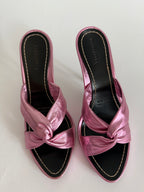 Vintage heels pink leather