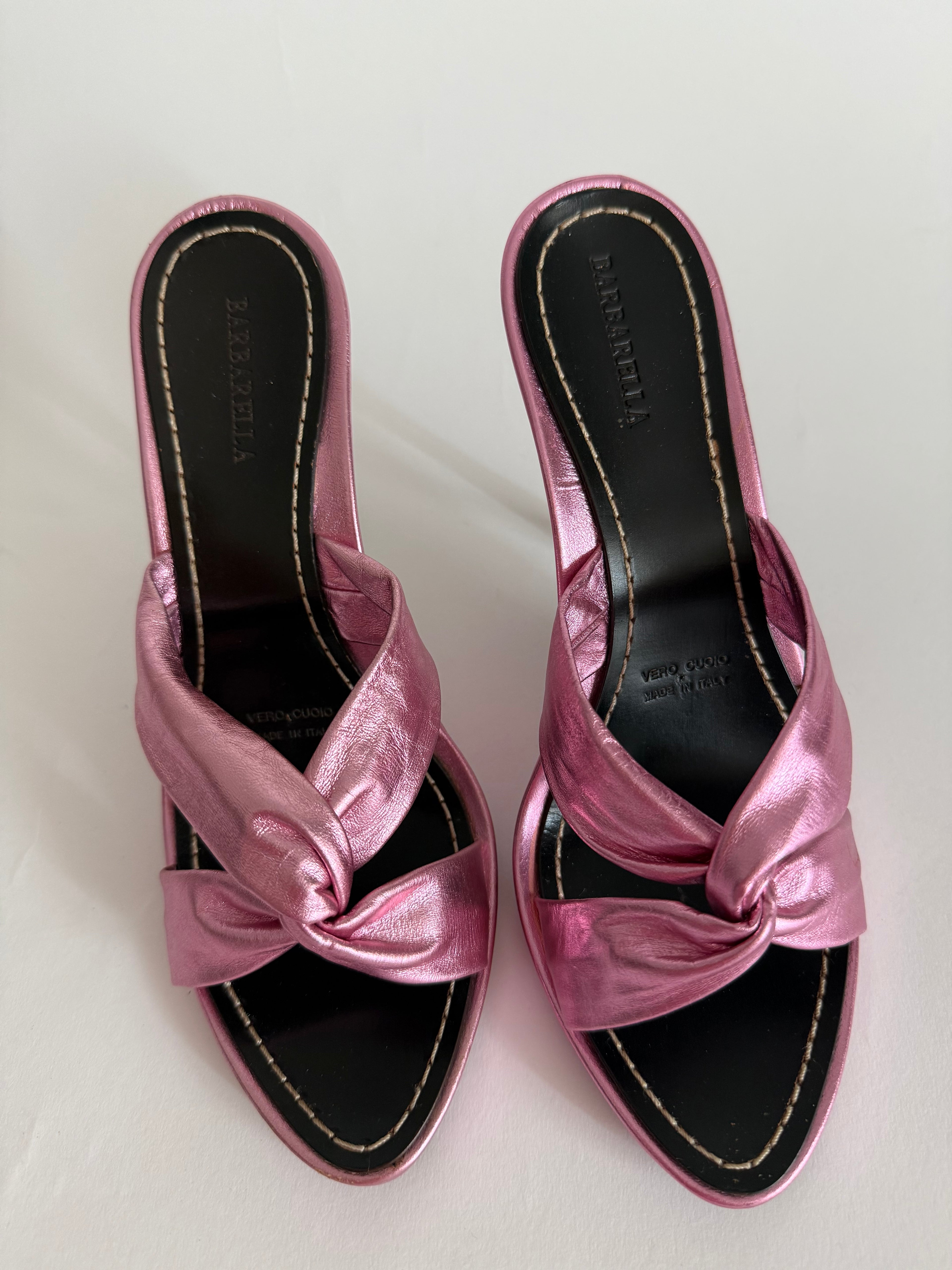 Vintage heels pink leather