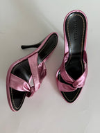 Vintage heels pink leather