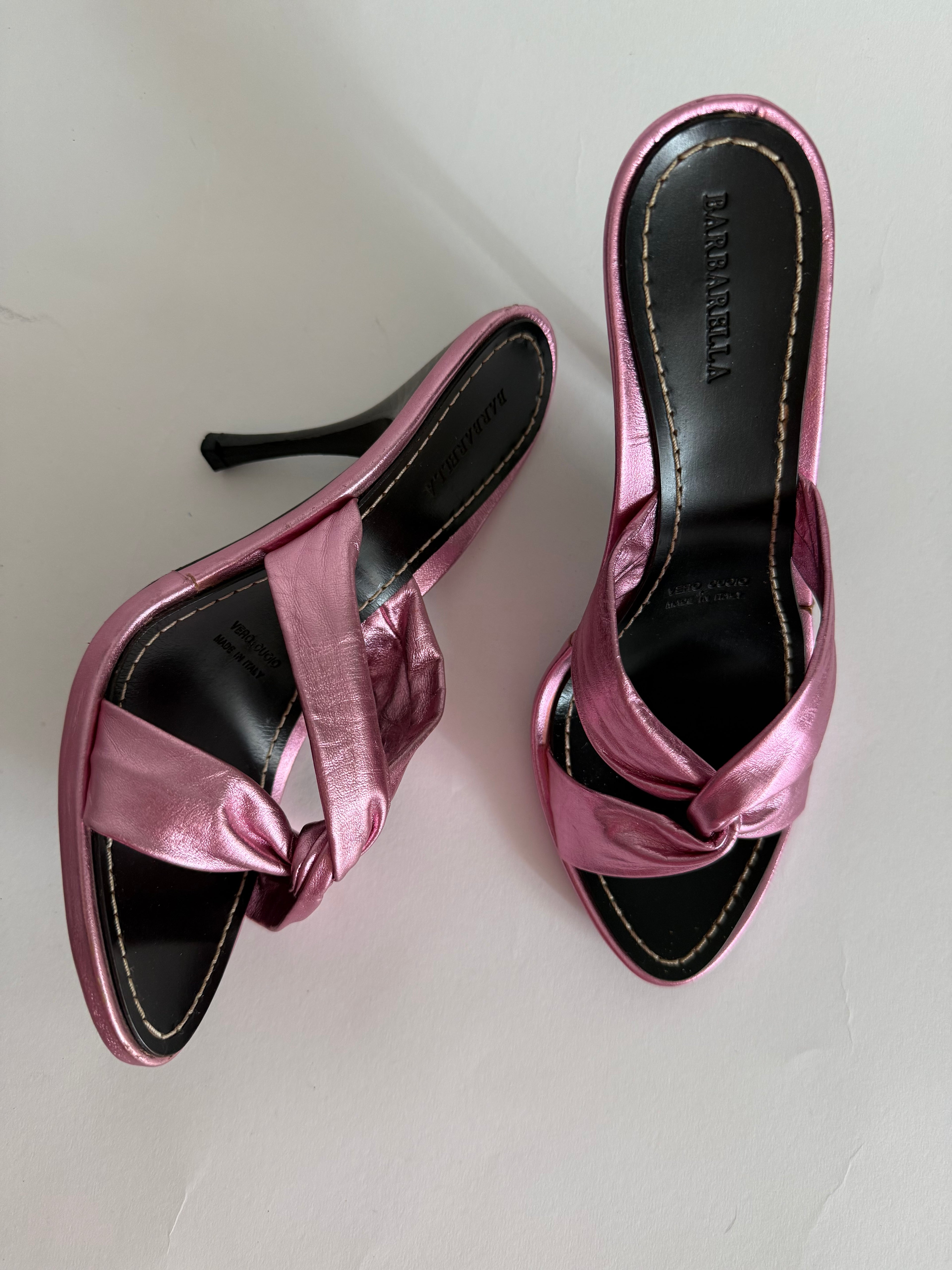 Vintage heels pink leather